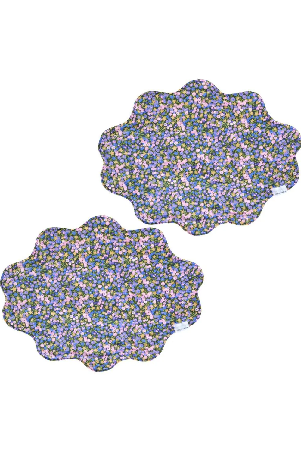 Coco & Wolf Place Settings & Linens|Reversible Wavy Placemat Made With Liberty Fabric in Wiltshire Star & Capel