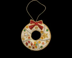 Henry Handwork Place Settings & Linens|Ribbon Wreath Ornament