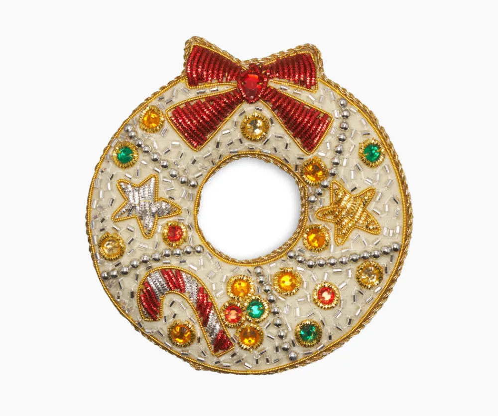 Henry Handwork Place Settings & Linens|Ribbon Wreath Ornament
