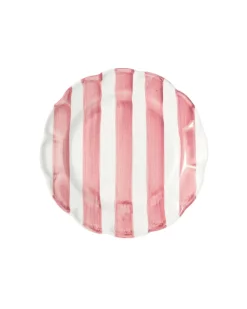 Cabana Dinnerware|Righe Dessert Plate, Pink