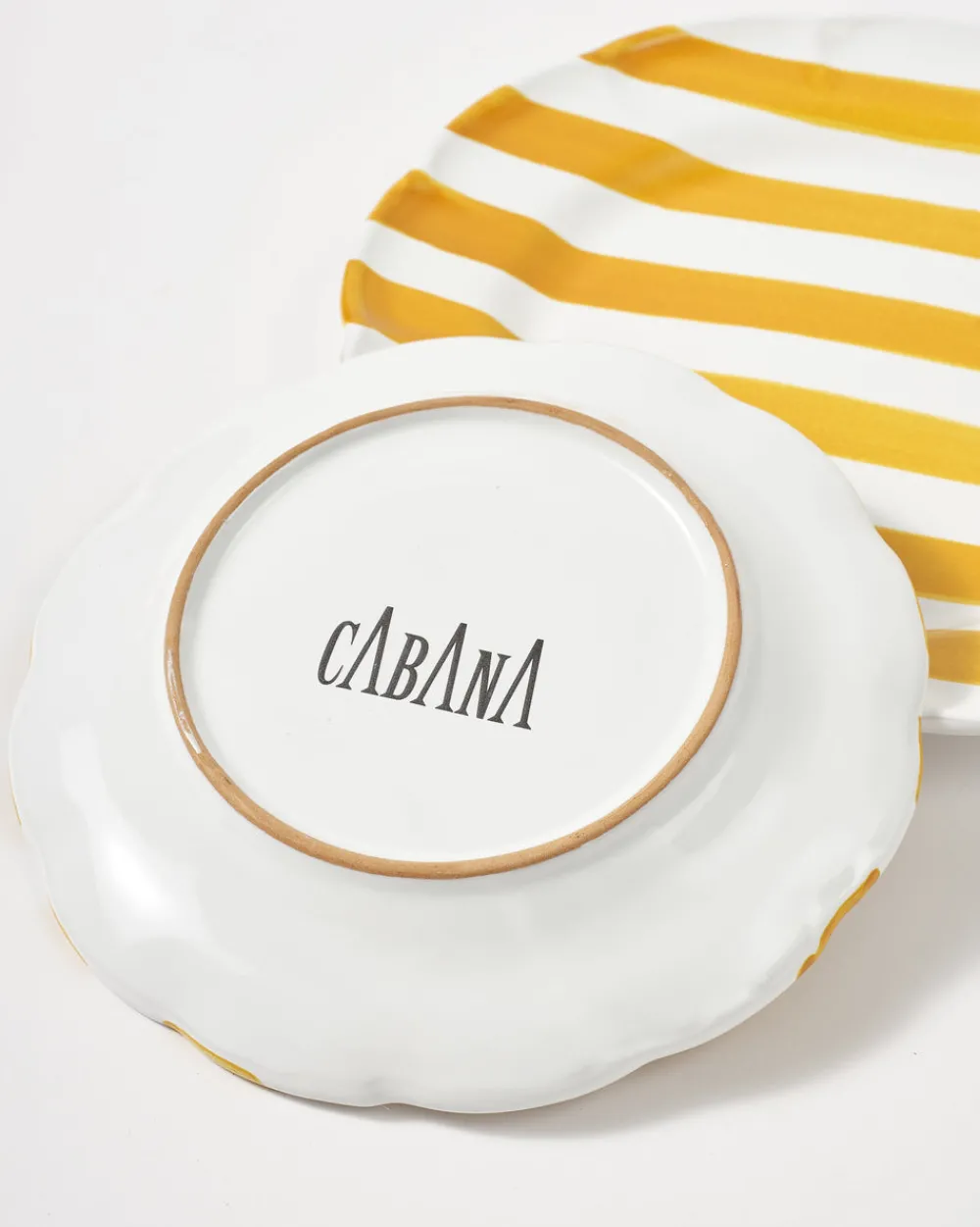 Cabana Dinnerware|Righe Dessert Plate, Pink