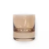Estelle Colored Glass Bar|Glassware|Rocks Glass, Set of 2 in Amber Smoke