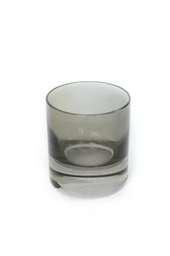 Estelle Colored Glass Bar|Glassware|Rocks Glass, Set of 6 in Gray Smoke