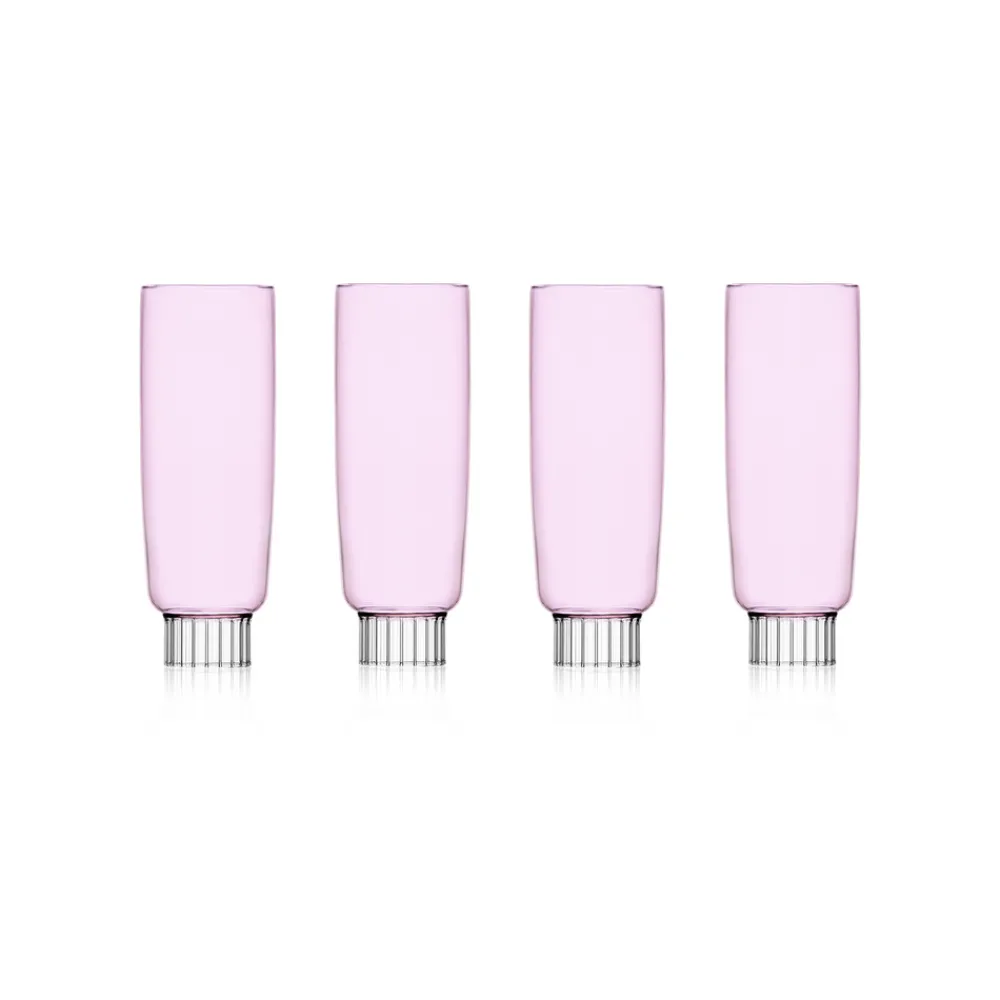 Sprezz Glassware|Romantic Champagne Flutes, Set of 4