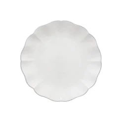 Costa Nova Dinnerware|Rosa Collection Dinner Plates in White, Set of 6