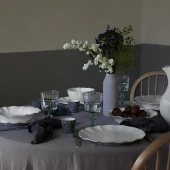 Costa Nova Dinnerware|Rosa Collection Dinner Plates in White, Set of 6