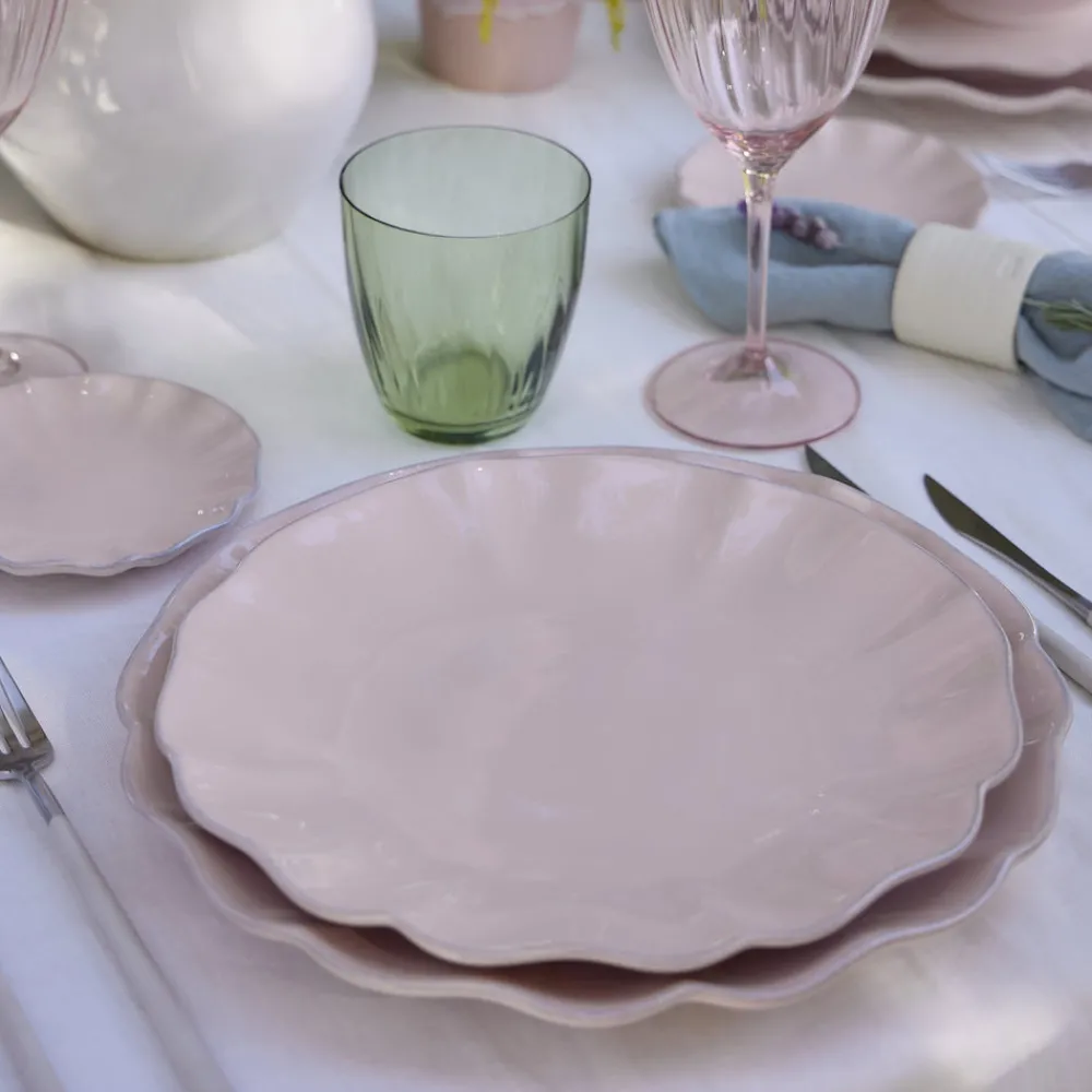 Costa Nova Dinnerware|Rosa Collection Dinner Plates in Rosé, Set of 6