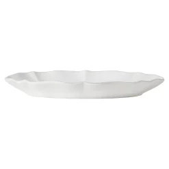 Costa Nova Dinnerware|Rosa Collection Oval Platter 12" in White