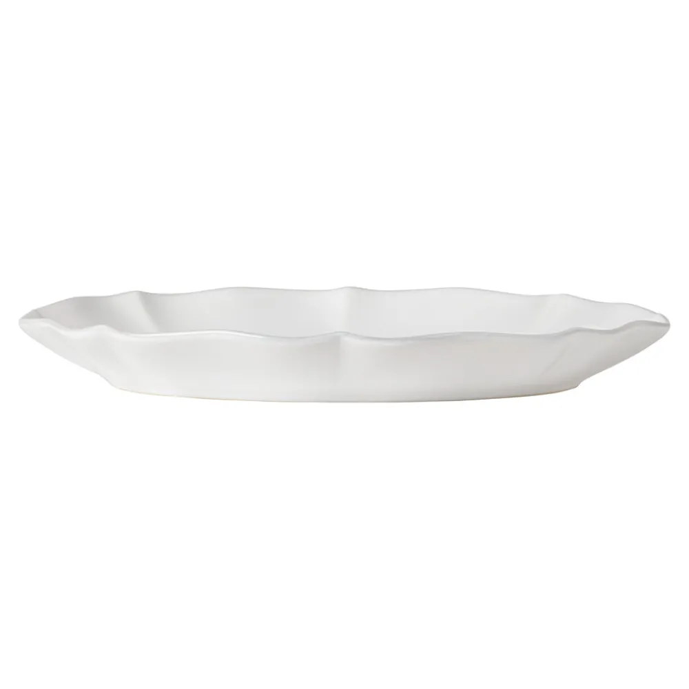 Costa Nova Dinnerware|Rosa Collection Oval Platter 12" in White