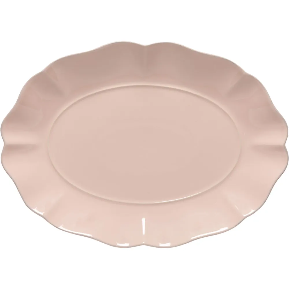 Costa Nova Dinnerware|Rosa Collection Oval Platter 16" in Rosé