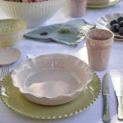 Costa Nova Dinnerware|Rosa Collection Pasta Bowls in Rosé, Set of 6