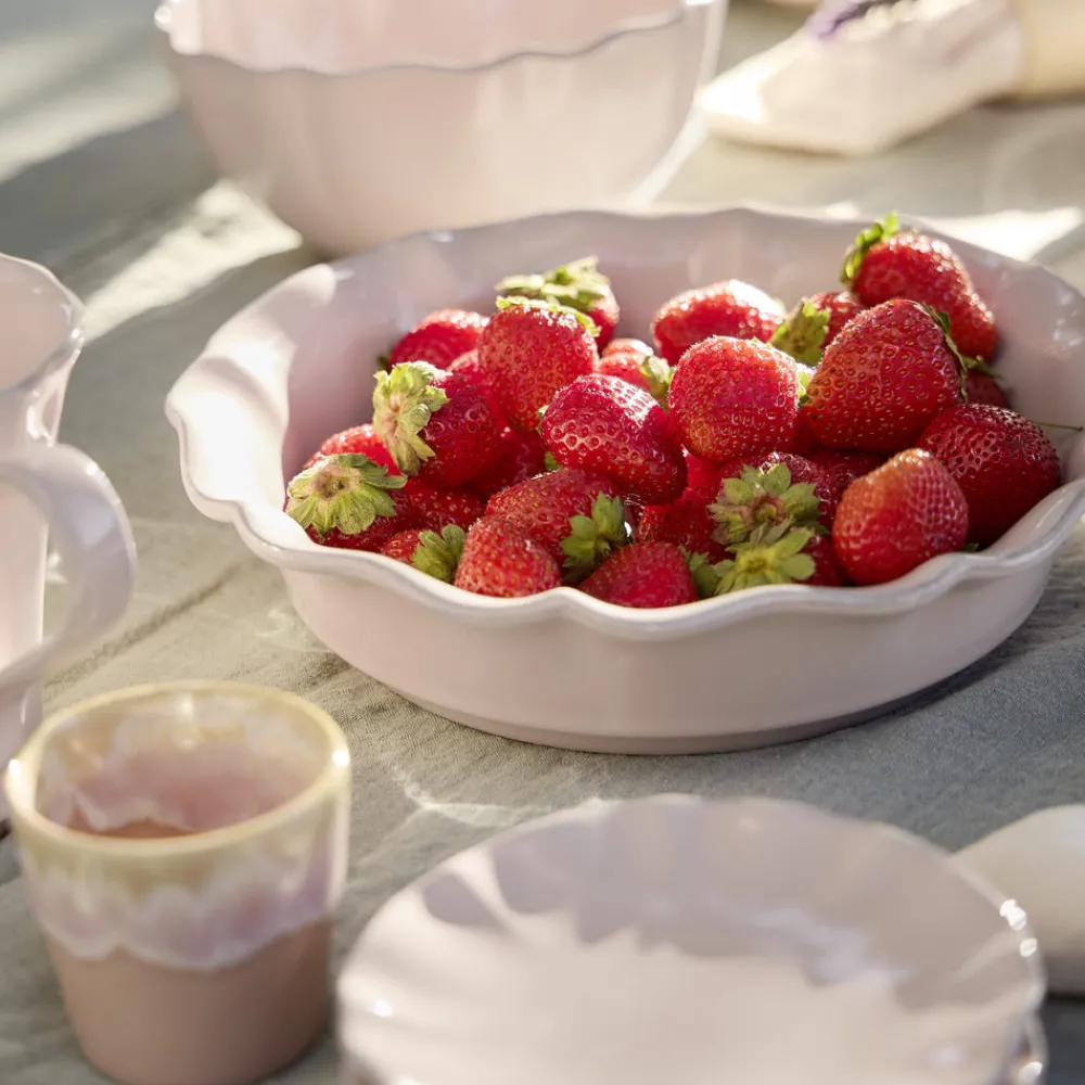 Costa Nova Dinnerware|Rosa Collection Serving Bowl 12" in Rosé