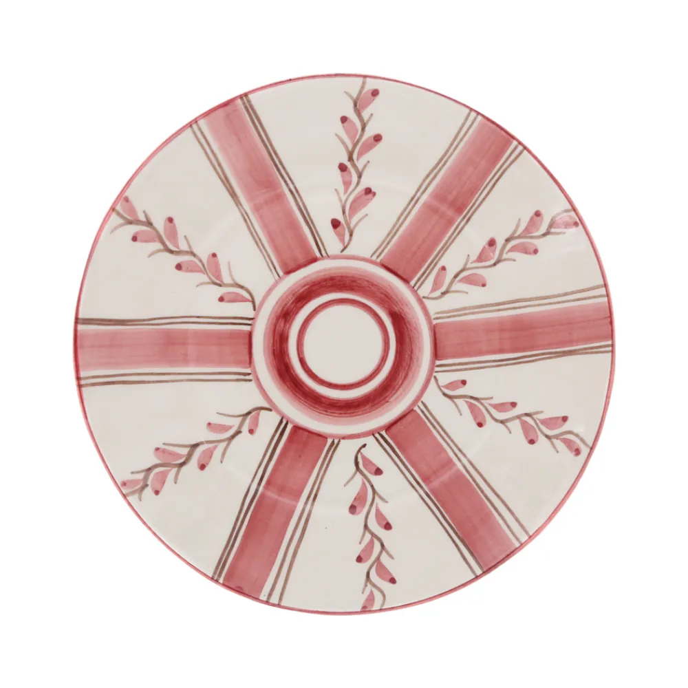 Carolina Irving and Daughters Dinnerware|Rose Stripe Dessert Plate