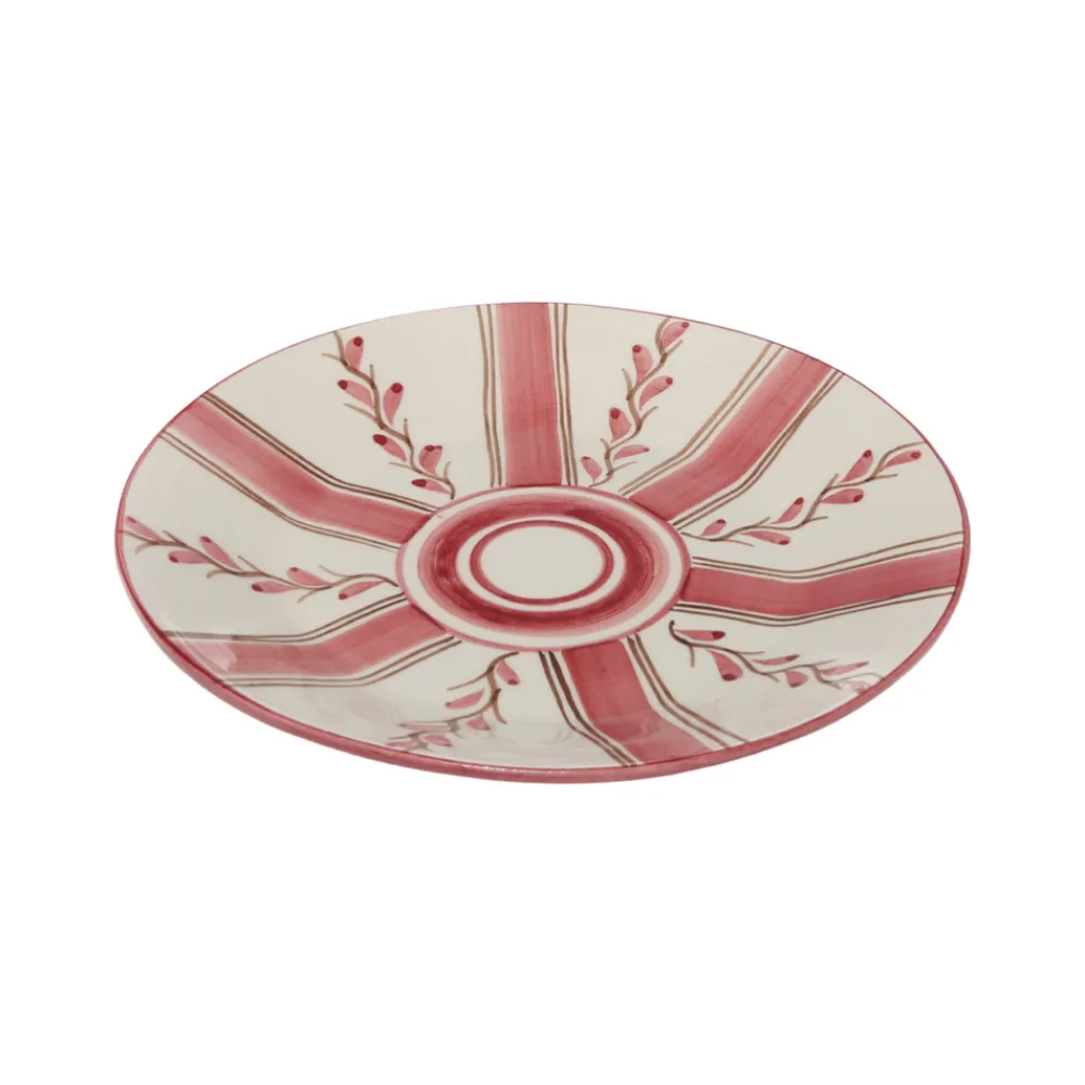 Carolina Irving and Daughters Dinnerware|Rose Stripe Dessert Plate