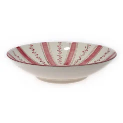 Carolina Irving and Daughters Dinnerware|Rose Stripe Serving Bowl