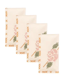 Sharland England Place Settings & Linens|Rose Tapestry Napkins, Set of 4