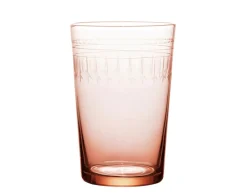 The Vintage List Glassware|Rose Tumblers With Ovals Design, Set of 4
