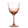 The Vintage List Glassware|Rose Wine Glasses With Lens Design, Set of 4
