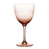 The Vintage List Glassware|Rose Wine Glasses With Ovals Design, Set of 4