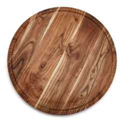 Two's Company Dinnerware|Rotating Lazy Susan Charcuterie with Hand-Etched Border