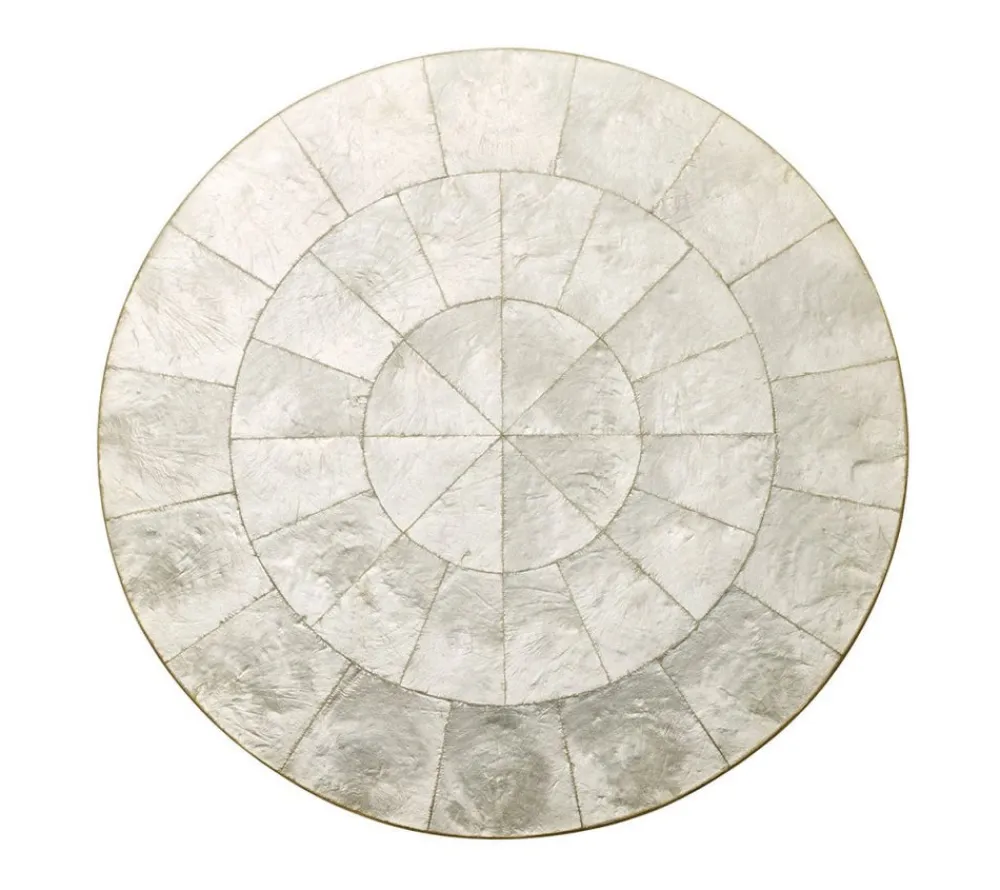 Kim Seybert Place Settings & Linens|Round Capiz Placemat, Set of 4