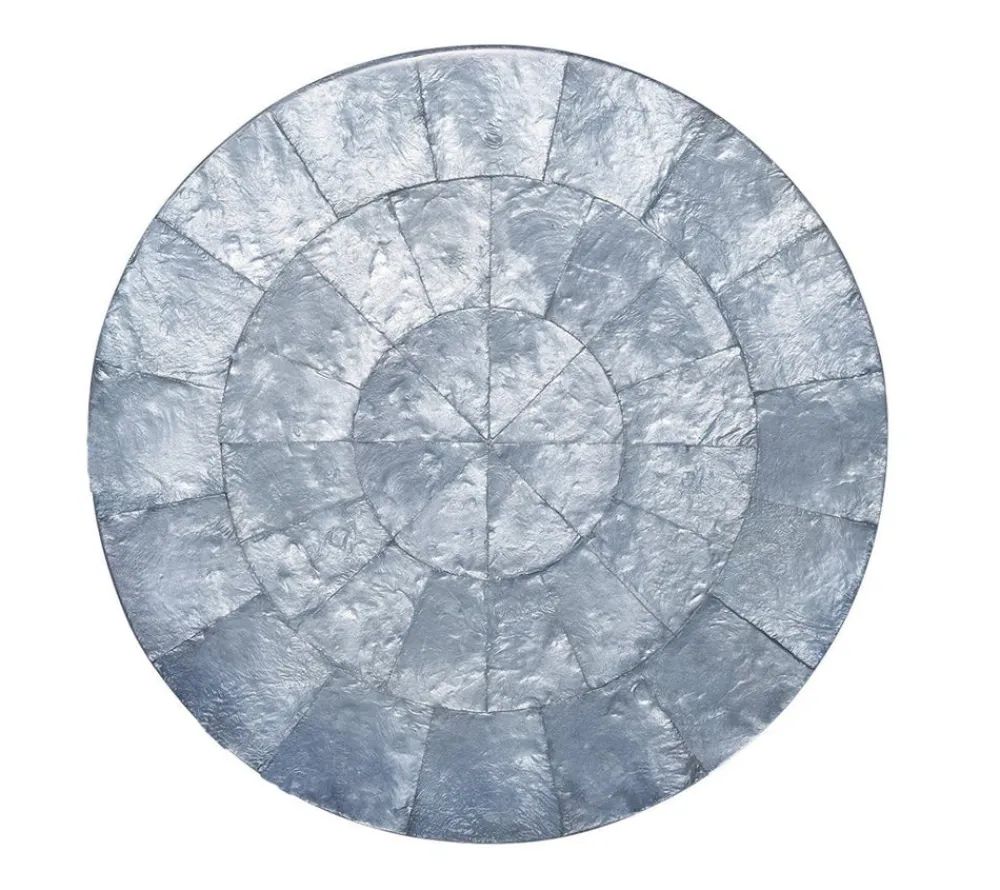 Kim Seybert Place Settings & Linens|Round Capiz Placemat, Set of 4
