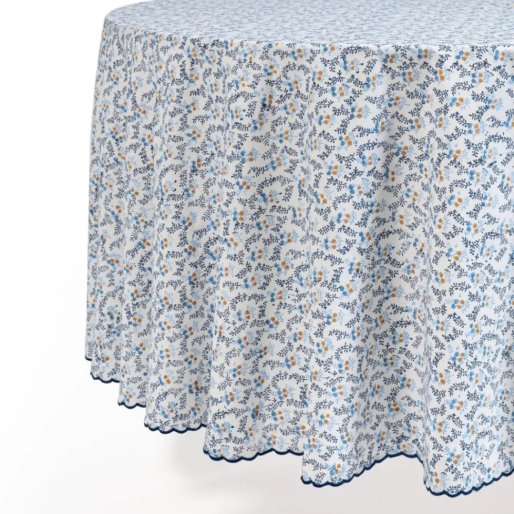 Sharland England Place Settings & Linens|Round Little Flower Tablecloth
