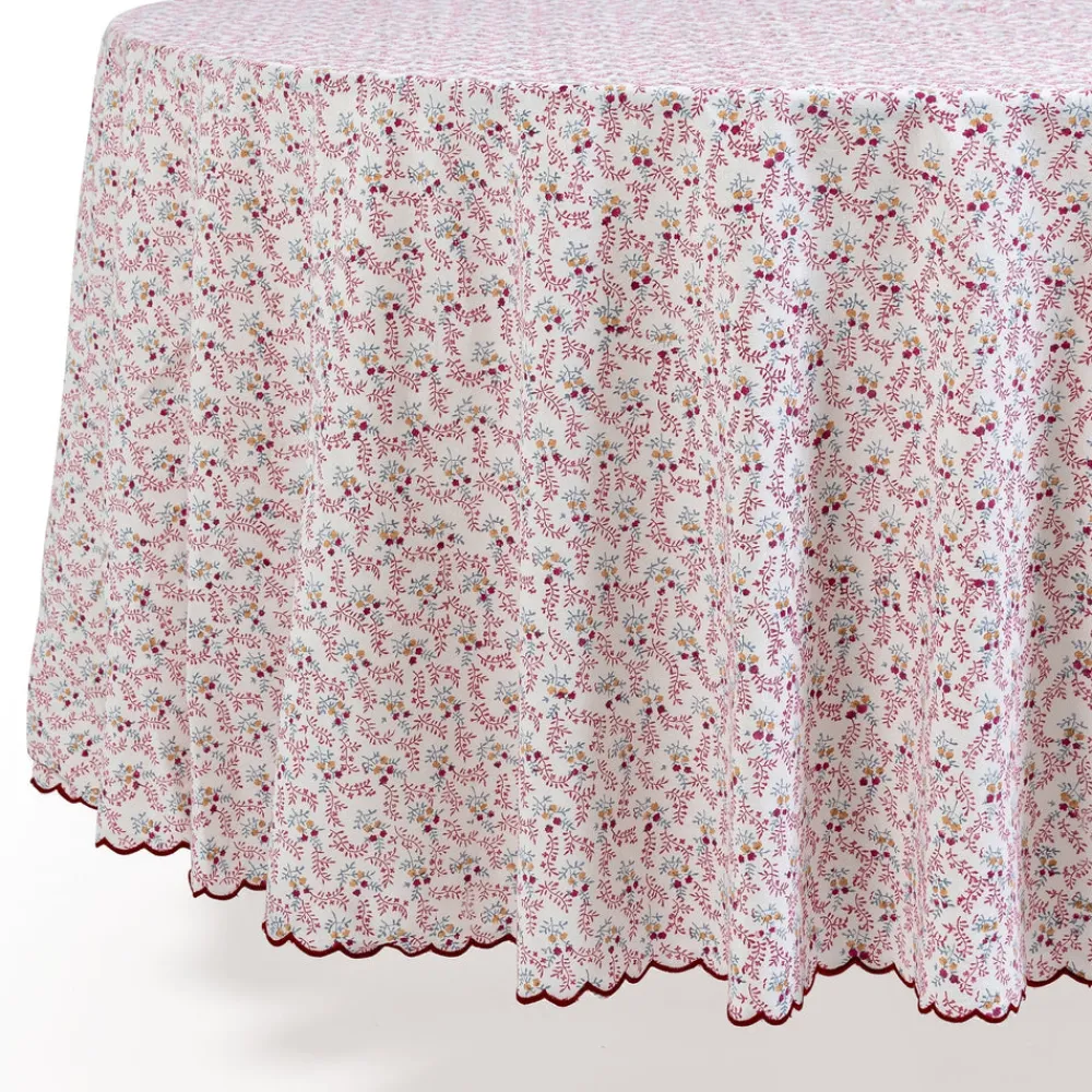 Sharland England Place Settings & Linens|Round Little Flower Tablecloth
