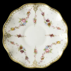 Royal Crown Derby Dinnerware|Royal Antoinette Cream Soup Bowl & Stand