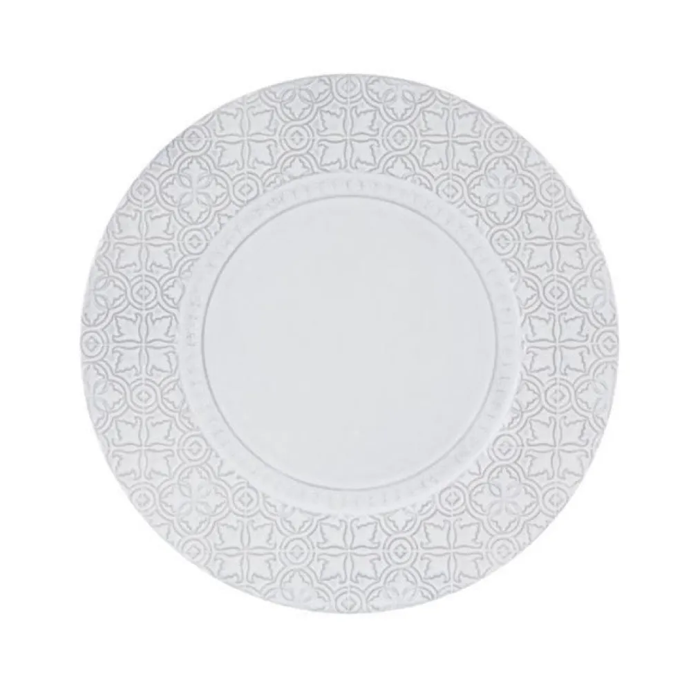Bordallo Pinheiro Dinnerware|Rua Nova Charger Plate in White Antique