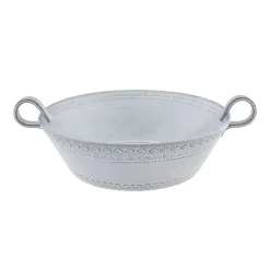 Bordallo Pinheiro Dinnerware|Rua Nova Salad Bowl in White Antique