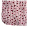 Flying Sheep Country Place Settings & Linens|Ruffle Napkin in Cherry, Set of 4