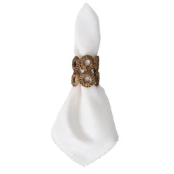 Juliska Place Settings & Linens|Rustic Ring Napkin Ring in Natural, Set of 4