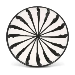Pomelo Casa Dinnerware|Salad Plate With Candy Cane Stripes