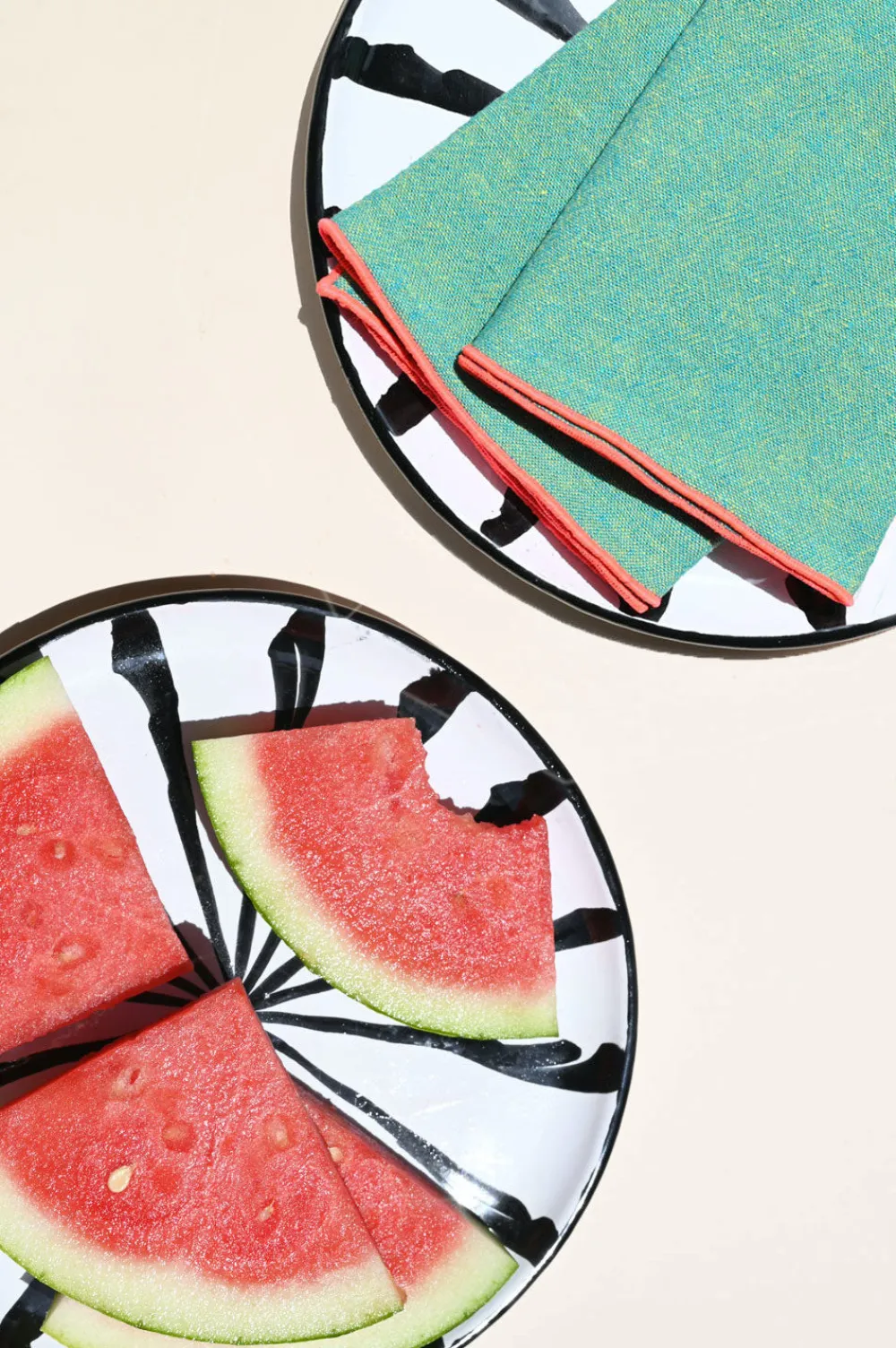 Pomelo Casa Dinnerware|Salad Plate With Candy Cane Stripes