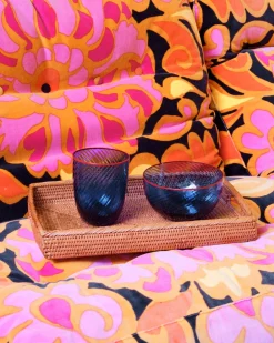 Cabana Glassware|Salon Murano Glass in Dark Blue