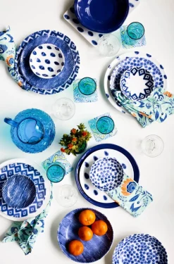 VIETRI Dinnerware|Santorini Assorted Dinner Plates, Set of 4