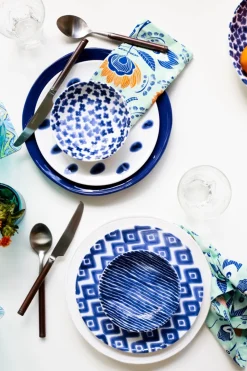 VIETRI Dinnerware|Santorini Assorted Dinner Plates, Set of 4