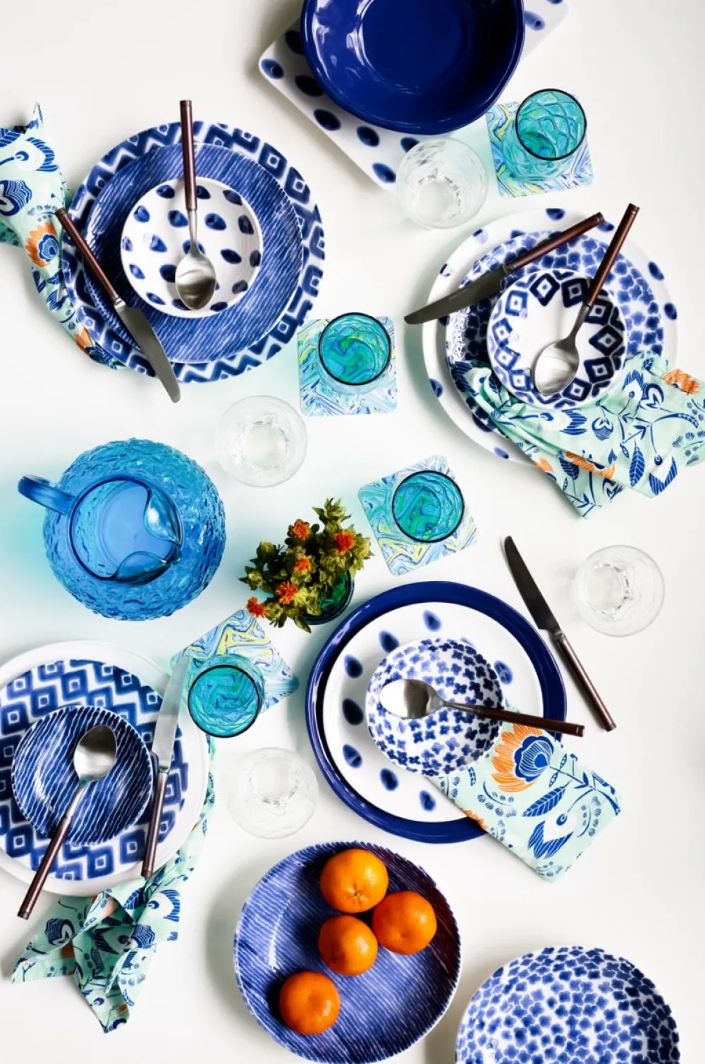 VIETRI Dinnerware|Santorini Assorted Pasta Bowls, Set of 4