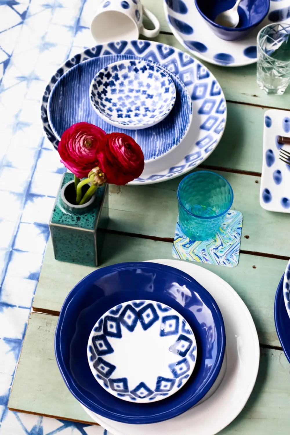 VIETRI Dinnerware|Santorini Diamond Condiment Bowl