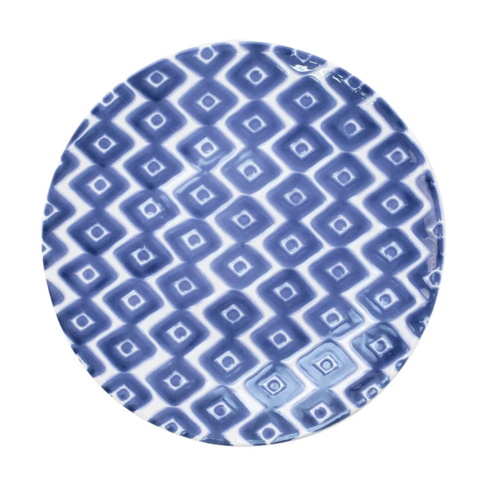 VIETRI Dinnerware|Santorini Diamond Dinner Plate