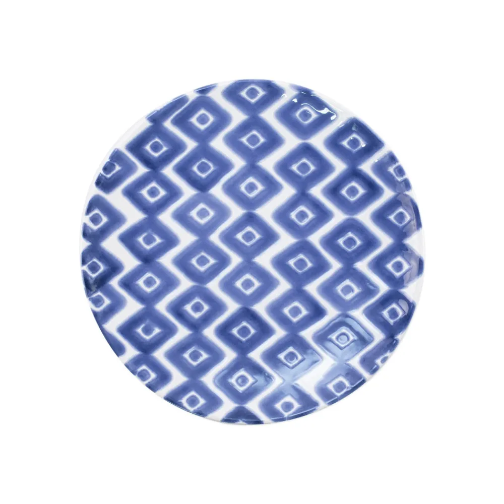 VIETRI Dinnerware|Santorini Diamond Salad Plate