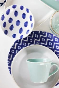 VIETRI Dinnerware|Santorini Dot Pasta Bowl