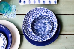 VIETRI Dinnerware|Santorini Flower Dinner Plate