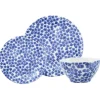 VIETRI Dinnerware|Santorini Flower 3-Piece Place Setting