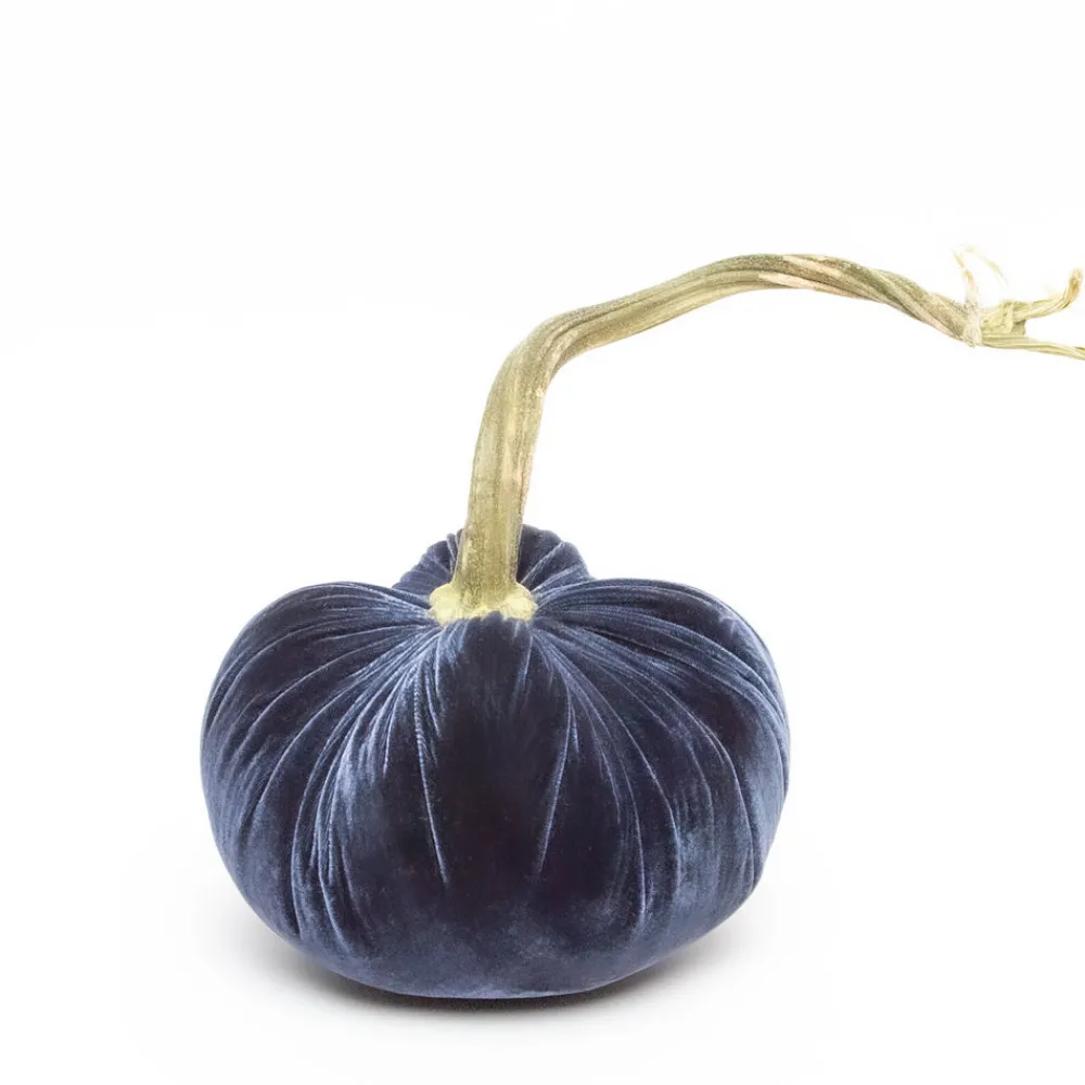 Hot Skwash Living|Décor|Sapphire Silk Velvet Pumpkin