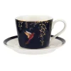 Portmeirion Dinnerware|Sara Miller Chelsea Collection Teacup & Saucer in Blue