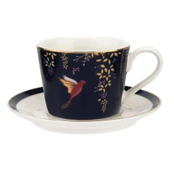 Portmeirion Dinnerware|Sara Miller Chelsea Collection Teacup & Saucer in Blue