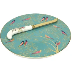Portmeirion Dinnerware|Sara Miller Chelsea Collection Cheese Plate with Knife