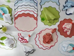 Matouk Place Settings & Linens|Scallop Edge Circle Placemat, Set of 4